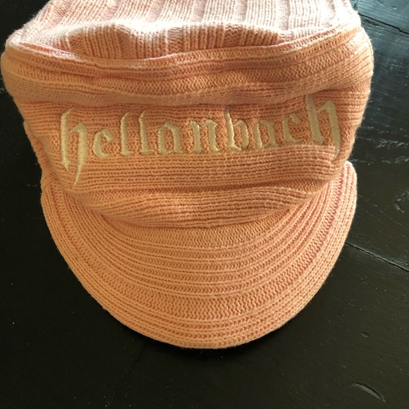 Pink Knit Cap by Hellenbach  SZ: OS - Picture 2 of 4
